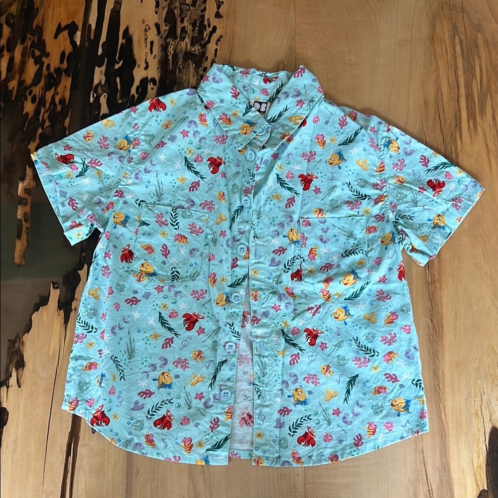 Under the sea “The Little Mermaid” Button up shirt